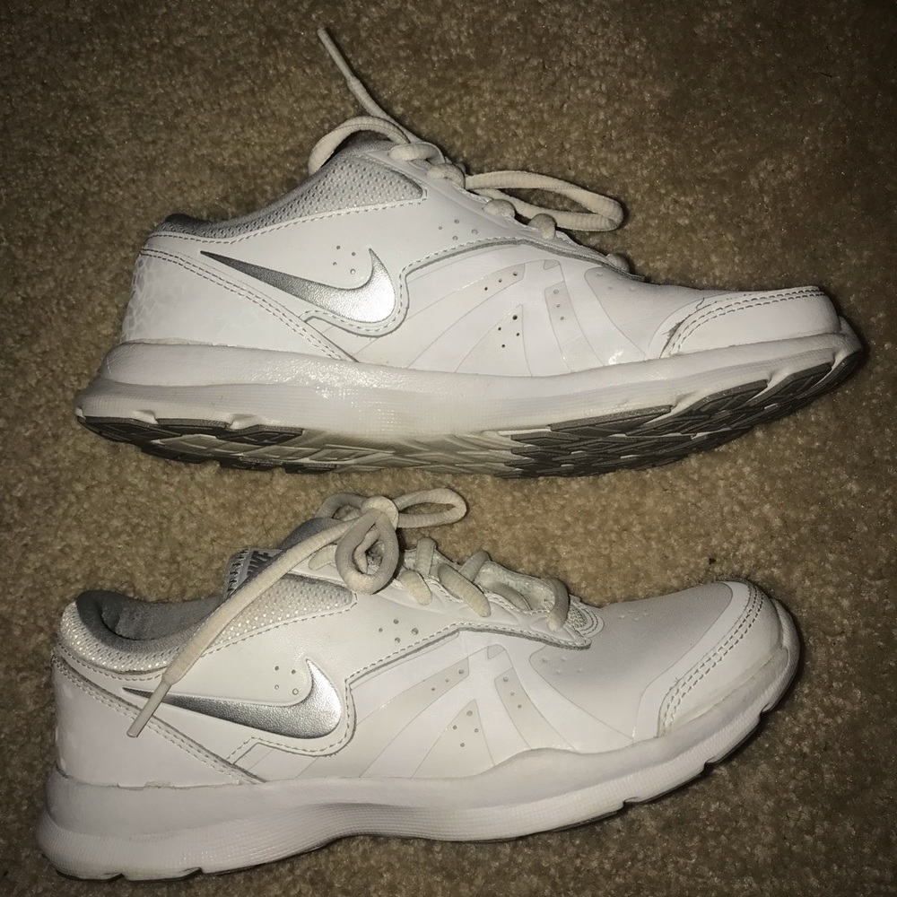White Nike shoes